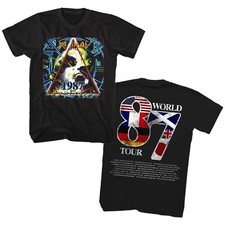 DEF LEPPARD cd cvr HYSTERIA WORLD TOUR 1987 Official 2-SIDED SHIRT XXL 2X New