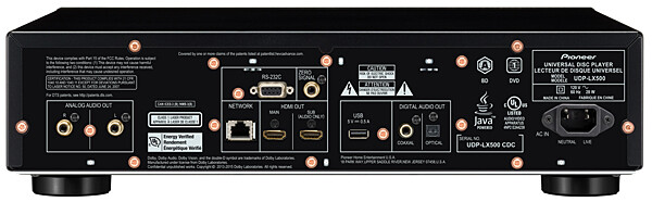 Pioneer UDP-LX500 UHD 4K Blu-Ray Universal Disc Player Black US