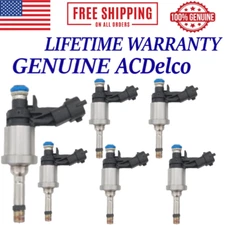NEW X6 OEM ACDelco Fuel Injectors For 2008-11 Cadilac, Saturn, GMC, Chevy, Buick