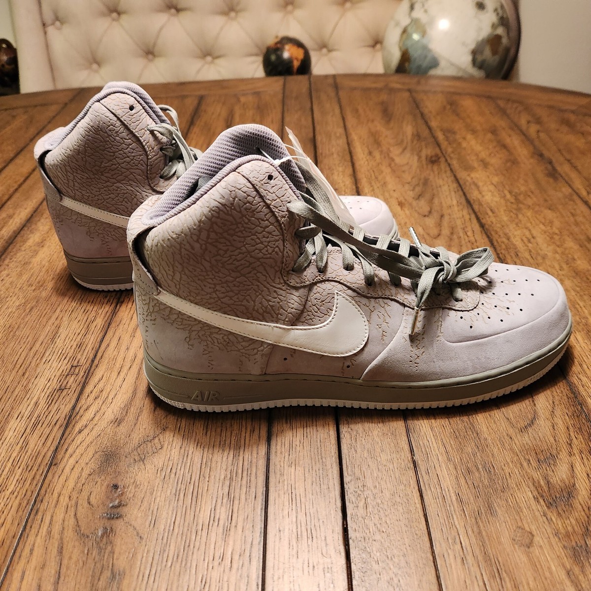 Nike Air Gray AF-1 82 Hi-Top NBA Sports 345189-011 Sneakers 