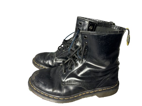 Dr Martens 7 Eye Vintage 1990s MIE Almond Toe Crimson | eBay