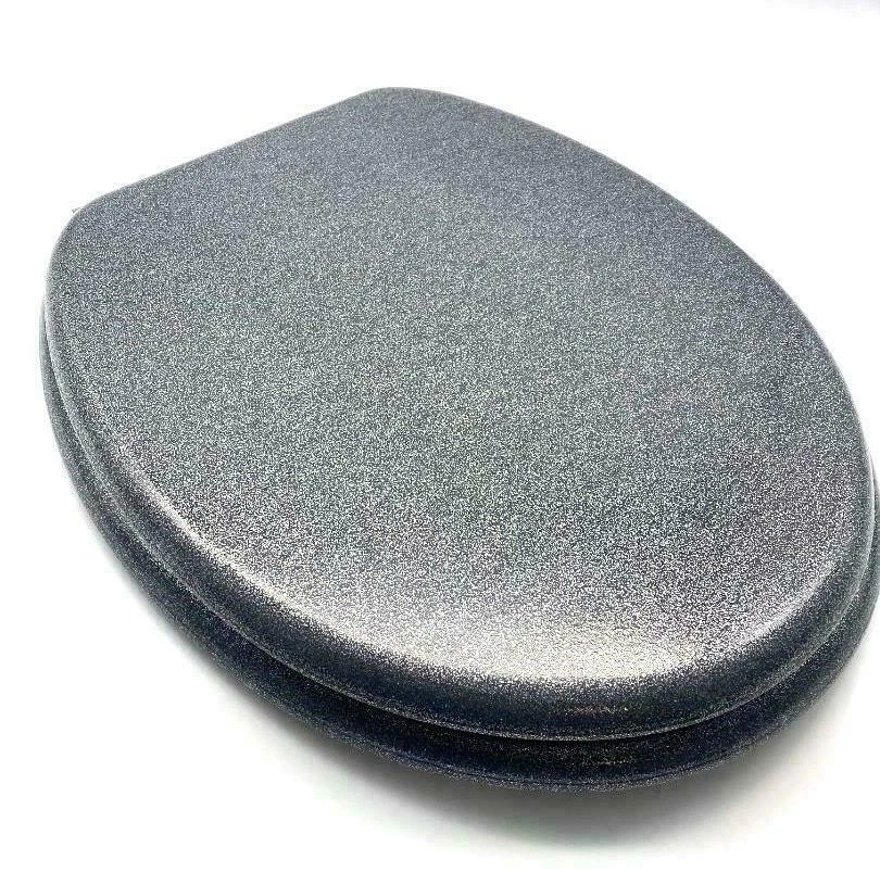 KASCO Glitter Diamante Silver Sparkle Universal Toliet Seat +Fittings