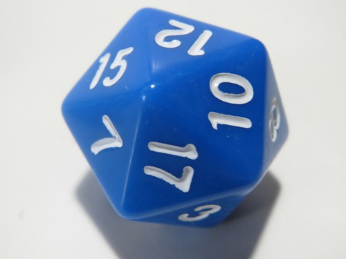 RPG Dice 10pc - Opaque Blue - 1 @ D4 D8 D10 D12 D20 D00-10 & 4 D6 - Picture 7 of 10