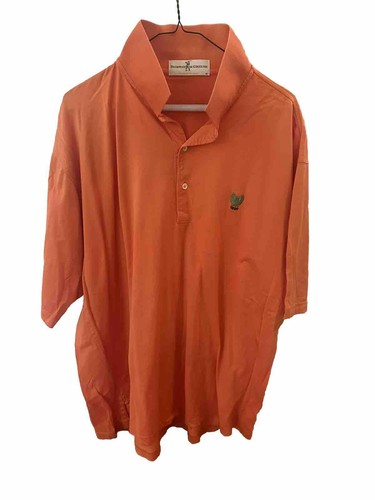 Fairway Greene Golf Polo Shirt Garden City Men’s Club Long Island NY Logo Ornage - Picture 6 of 6