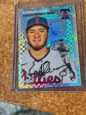 2023 Topps Chrome Platinum Anniversary X-Fractor # 176 Esteban Quiroz RC