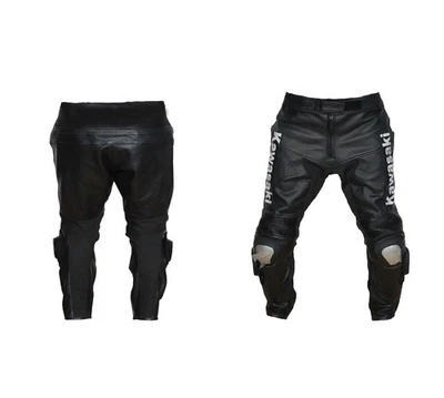 KAWASAKI NINJA Pantalon de Moto en Cuir Courses Pantalon de Motard en Cuir CE, M - Photo 1/2
