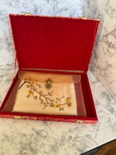 gold floral embroidered silk scarf