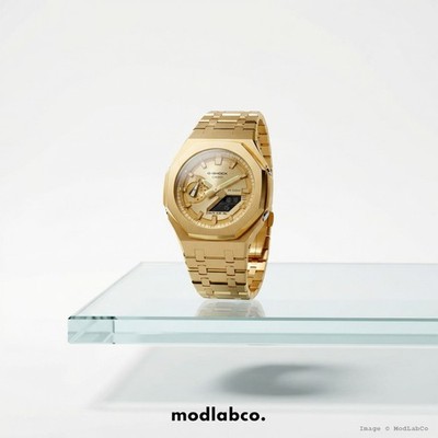 MLC-113 modlab company CLASSIC Octagonal Yellow Gold Dial Gold Metal 42mm Watch