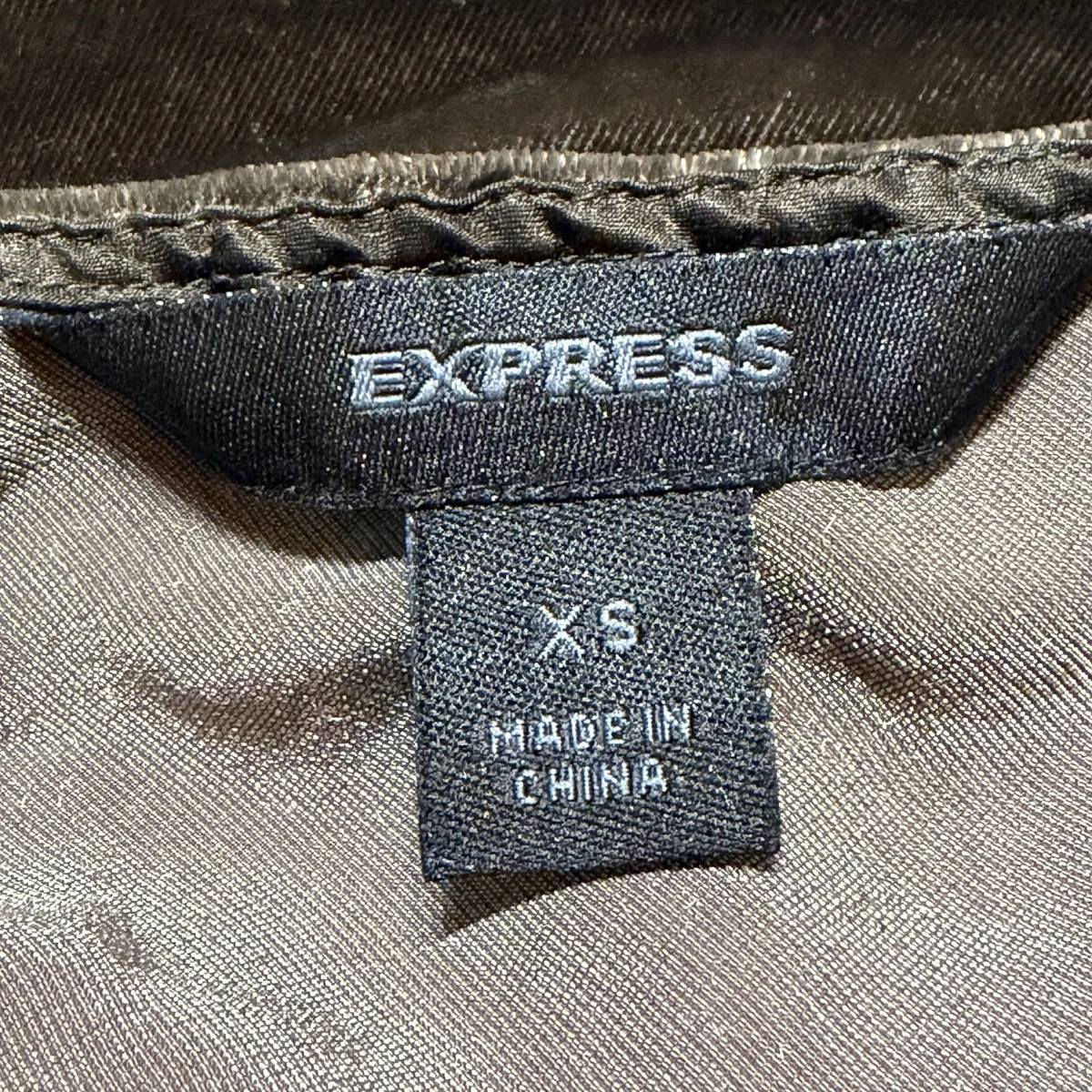 Express 90s Y2K Brown Crushed Velvet Halter XS Retro Club Festival Going Out Top