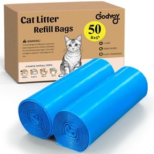 Cat Litter Refill Bags with Genie Easy Roll Litter Bin, Long Lasting Cat Bag,...