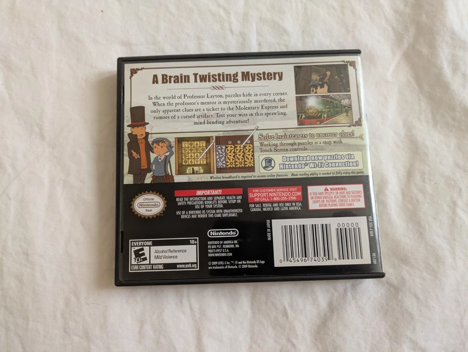 Professor Layton and the Diabolical Box  (Nintendo DS, 2009) CIB - Image 2 of 4