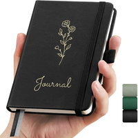 Notizbuch A6 Liniert, 100G/M² Papier, 160 Seiten - Schwarz | Tagebuch, Hardcover