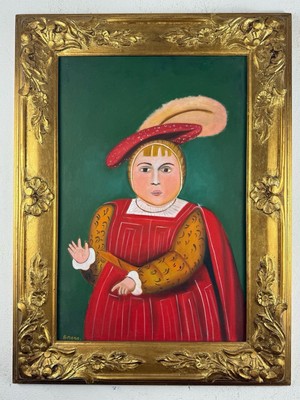Fernando Botero (Handmade) Oil On Canvas Painting signed and stamped