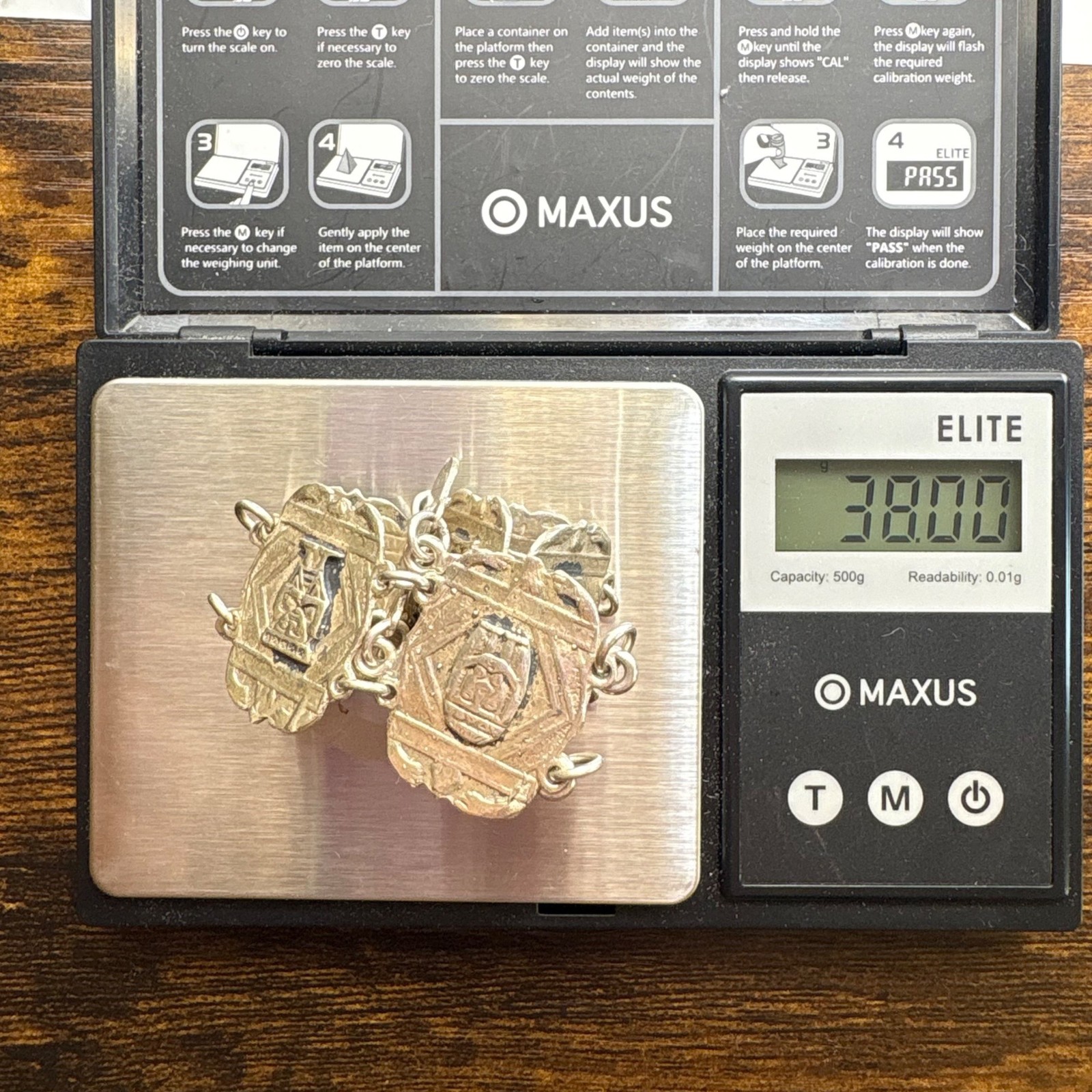 VTG Solid Sterling Silver 925 Aztec Native Design… - image 8