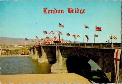 London Bridge Grand Opening 1971 Postcard Lake Havasu City Arizona Petley
