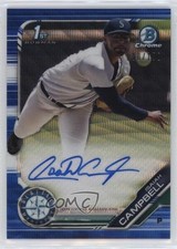 2019 Bowman Draft Chrome Pick Blue Wave Refractor /150 Isaiah Campbell Auto 0p10