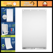 XL Replacement Dog Door Flap - Energy Efficient, BPA Free, 9.75" x 17", Less Shr