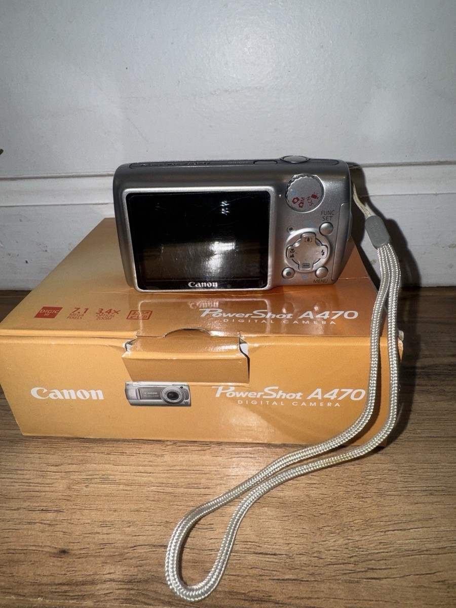 Canon PowerShot A470 7.1MP Digital Camera - Gray for sale online