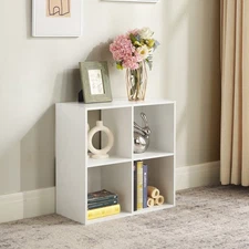 Mainstay 4 Cube Storage Organizer Unit, White Finish