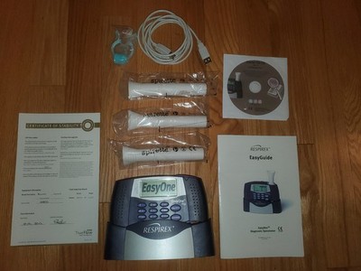 NDD / Respirex EasyOne Plus Diagnostic Spirometer System- Complete Kit -Open Box