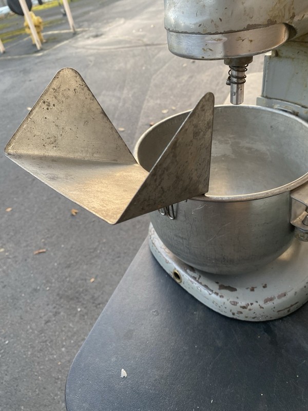 Vintage Hobart N50 / KitchenAid 5qt Bowl And Metal Pouring Chute