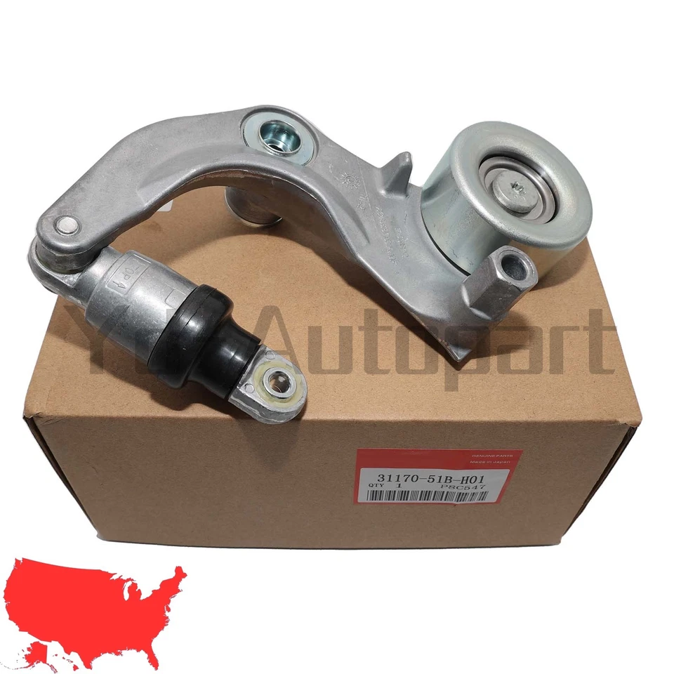 OEM NEW Belt Tensioner Assembly 31170-R0A-025 For 2013-2015 Acura ILX 2.0L Foto 3 de 4