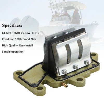 63V-13610-00 Reed Valve Assy 63W-13610 Pour Yamaha 2 Temps Hors-Bord 9.9HP 15HP - Photo 1/4