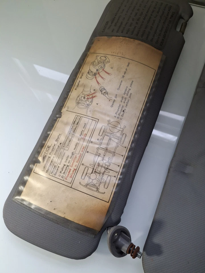 Par de parasol gris izquierdo/derecho Toyota Pickup Truck 84-88/4Runner 4X4 Foto 3 de 4