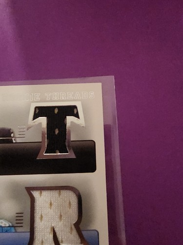 2007 SP Threads Calvin Johnson Adrian Peterson JaMarcus Russell Triple Jersey - Picture 6 of 12