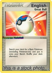 Great Ball 92/112 EX Fire Red & Leaf Green Reverse Holo