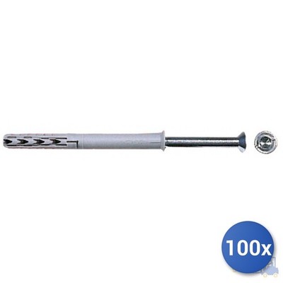 100x Fischer Tassello Prolungato Sxrl-Wt Nylon Mit Schraube Tsp Torx E-100 Mm
