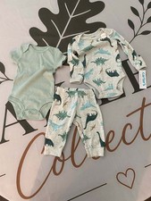 Carter's Just One You Baby Boys' 3-Piece Dinosaur Bodysuit and Pant Set