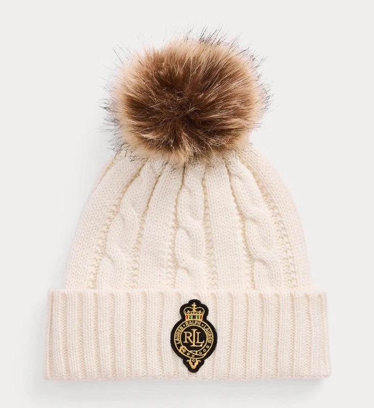 Ralph Lauren 70% Lambswool Ilaine D’Agneau 20% Angora 10% Nylon Winter Hat Lauren Ralph Lauren Ivory Hats for Women for sale | eBay main image 2