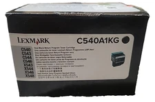 Genuine Lexmark C540A1KG C54X/X543/X544 Return Program Black Toner Cartridge