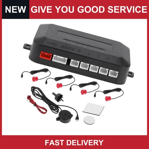 Reverse Backup Radar System Reverse Parking Sensors Rear 4 pcs Parking Sensor