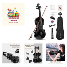 4/4 Full Size Beginner Violin Set, Acoustic Violin for Adults, Teens and Chil...