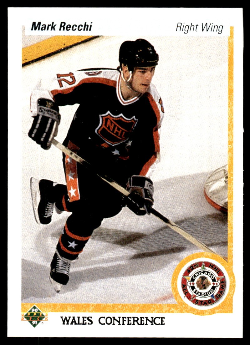 Mark Recchi 1990-91 Upper Deck #487 Penguins NHL READ FREE SHIPPING AutographDen