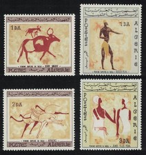 Rock paintings of Tassili-N-Ajjer 4v Algeria 1966 MNH SG#451-454