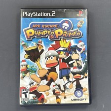 Ape Escape Pumped & Primed Sony PlayStation 2 PS2 gioco e custodia testati