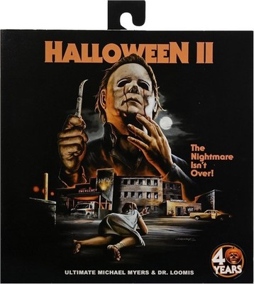 NECA - Halloween 2 Ultimate Michael Myers & Dr Loomis Action Figure 2 Pack 60671