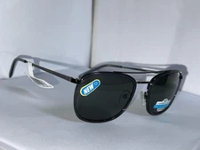 Caribbean Sun Polarized Sunglasses Glass Lens Gunmetal 55-20-140 Rx-able