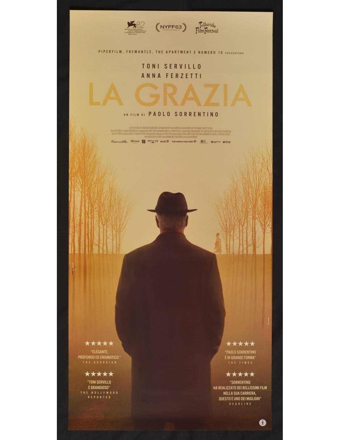 Locandina originale film La grazia (2025) - Regia di Paolo Sorrentino