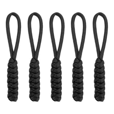 Für Zipper Pull Replacement [5PCS] - Paracord Pull Tab Extender -[Black]