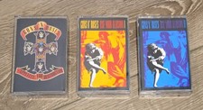 Guns N' Roses 3 Cassette Lot Appetite  Use Your Illusion I  II TESTED 
