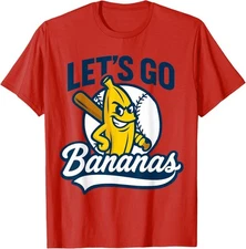 Funny Lets Go Bananas Cute Banana Fruits Lover Player Unisex T-Shirt