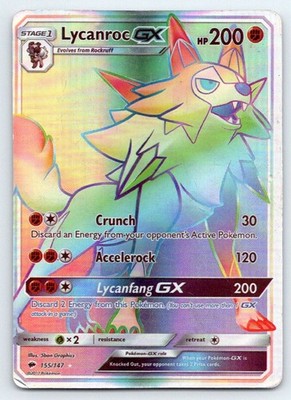 Pokemon TCG - Lycanroc GX - 155/147 - 2017 - Burning Shadows (002)