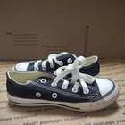 Converse Chuck  Taylor All Star Low Top Youth Size 11 black and white USED GC  — photo 5