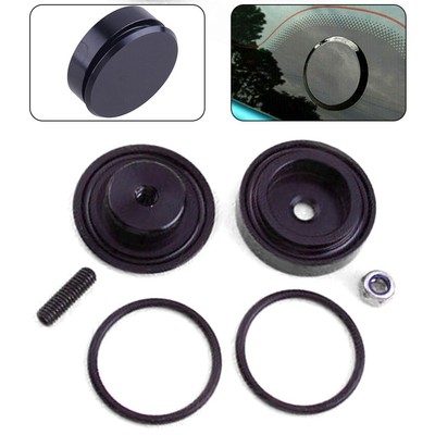 Schwarzer Aluminium Legierungs Block Off Delete Kit f��r Mazda Speed 3 2007 2009