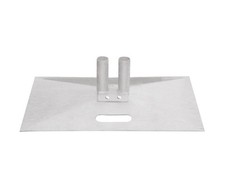 Flachen Bauzaunfuß Fußplatte flach Stahl verzinkt TÜV geprüft robust langlebig