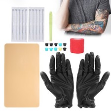 1RL Tattoo Needle Manual Tattoo Pen Practice Skin DIY Tattoo Kit Accessories for